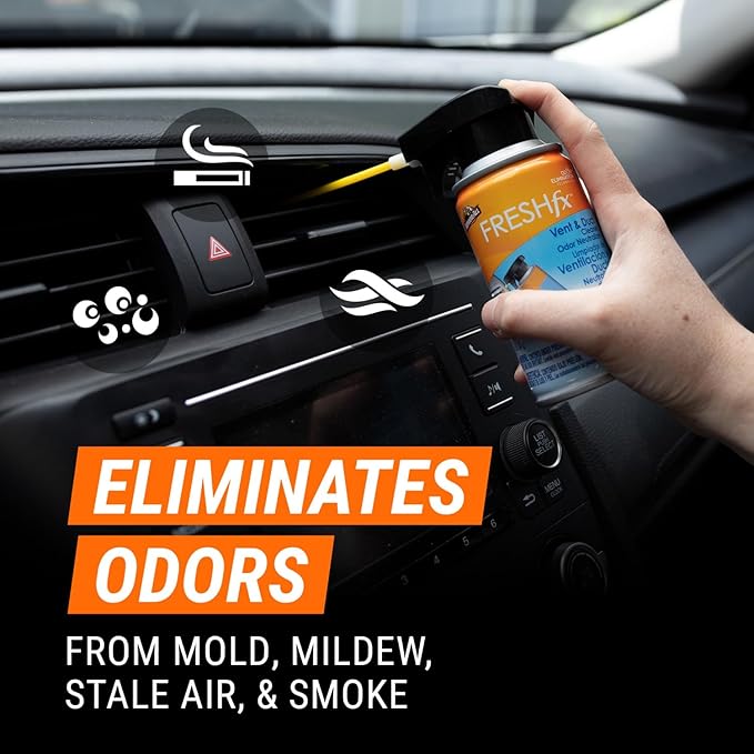 Armor All Fresh FX Vent and Duct Cleaner Odor Neutralizer, Stocking Stuffers, Tranquil Skies Scent, 3 Count, 5 OZ Each