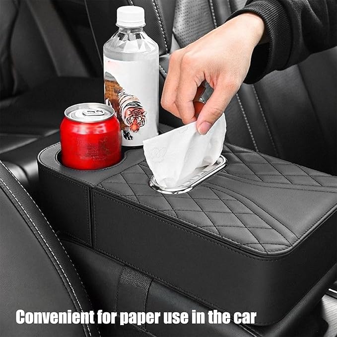Car Armrest Cushion - Raised Center Console Organizer Pad | Vehicle Armrest Elbow Pad for Daily Commuting, Travel, Driving, Truck, SUV, Vehicle Interior, Comfort, Car Accessories