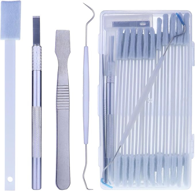 Disposable Detail Cleaning Brush for Tight Spaces, Detail Gap Crevice Cleaning Tool Set, Toilet Bowl Corner Hinge Scrubber, Stick Cleaner for Window Track, Door Grooves, Vent Fan, Stove, Keyboard