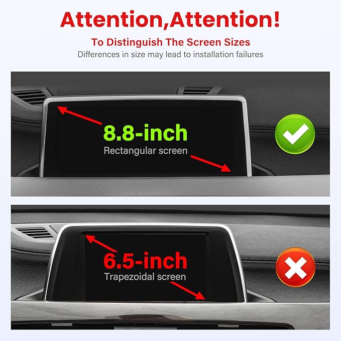 Car Phone Holder Compatible with BMW X1 2016-2022 / BMW X2 2018-2023 Accessories 8.8 inch Touchscreen Fixed Clip,360°Rotation Magnetic Phones Mount for Phones (not fit 6.5 inch)