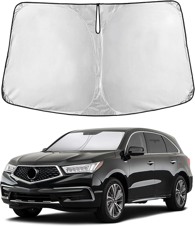 EcoNour Windshield Sunshade Compatible for Acura MDX 2014-2018 2019 2020, Sun Visor for Front Windshield & Window Sun Shade Cover, UV Heat Blocker & Protector, Car Accessories
