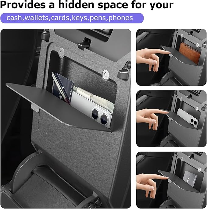 LUWU 2026 HR V Center Console Cover Hidden Storage Box Compatible with 2024 2025 2026 Honda HR-V Accessories Silicon Material 2026 HRV Armrest Cover Center Console Hidden Organizer Box (2 in 1 Design)