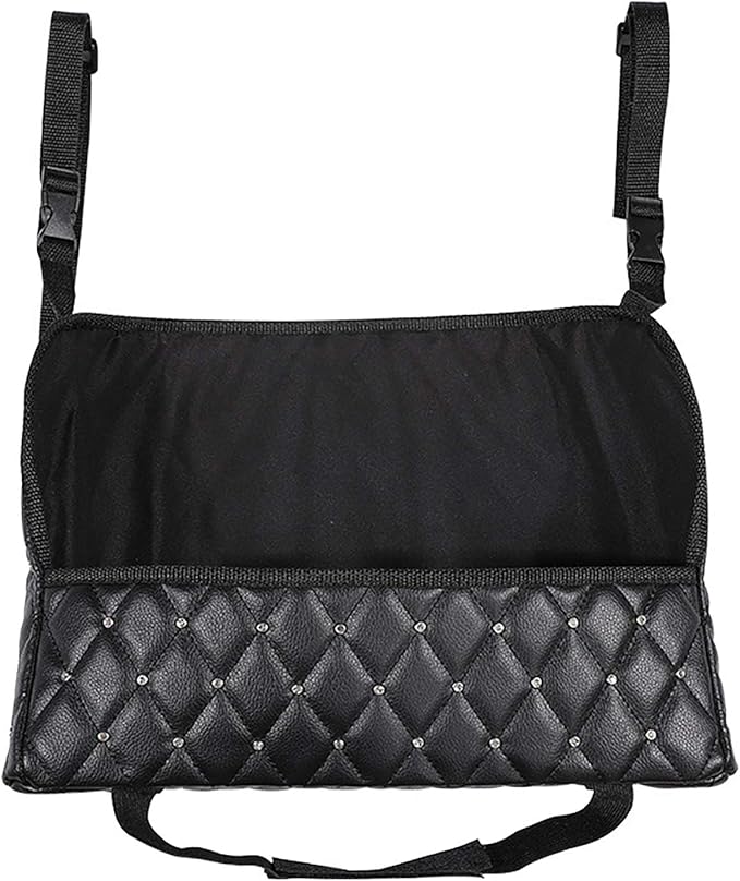 Car Pocket Handbag Holder Purse Hook for Car Leather Seat Back Organizer Holder Barrier of Backseat Pet Kids for Car Handbag Holder Between Two Seats of Car