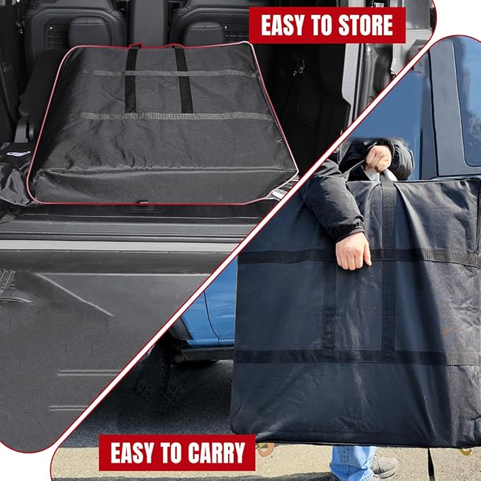 Hard Top Storage Bag Compatible with Bronco2023 2022 2021, Roof Panel Over First Row Seat fit Bronco Accessories 2/4-Door, Multi-Layer, Off-Roading