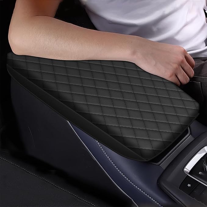 AOMSAZTO Console Pad for 2020-2024 Mazda CX-30 Armrest Pad for CX-30 Leather Black