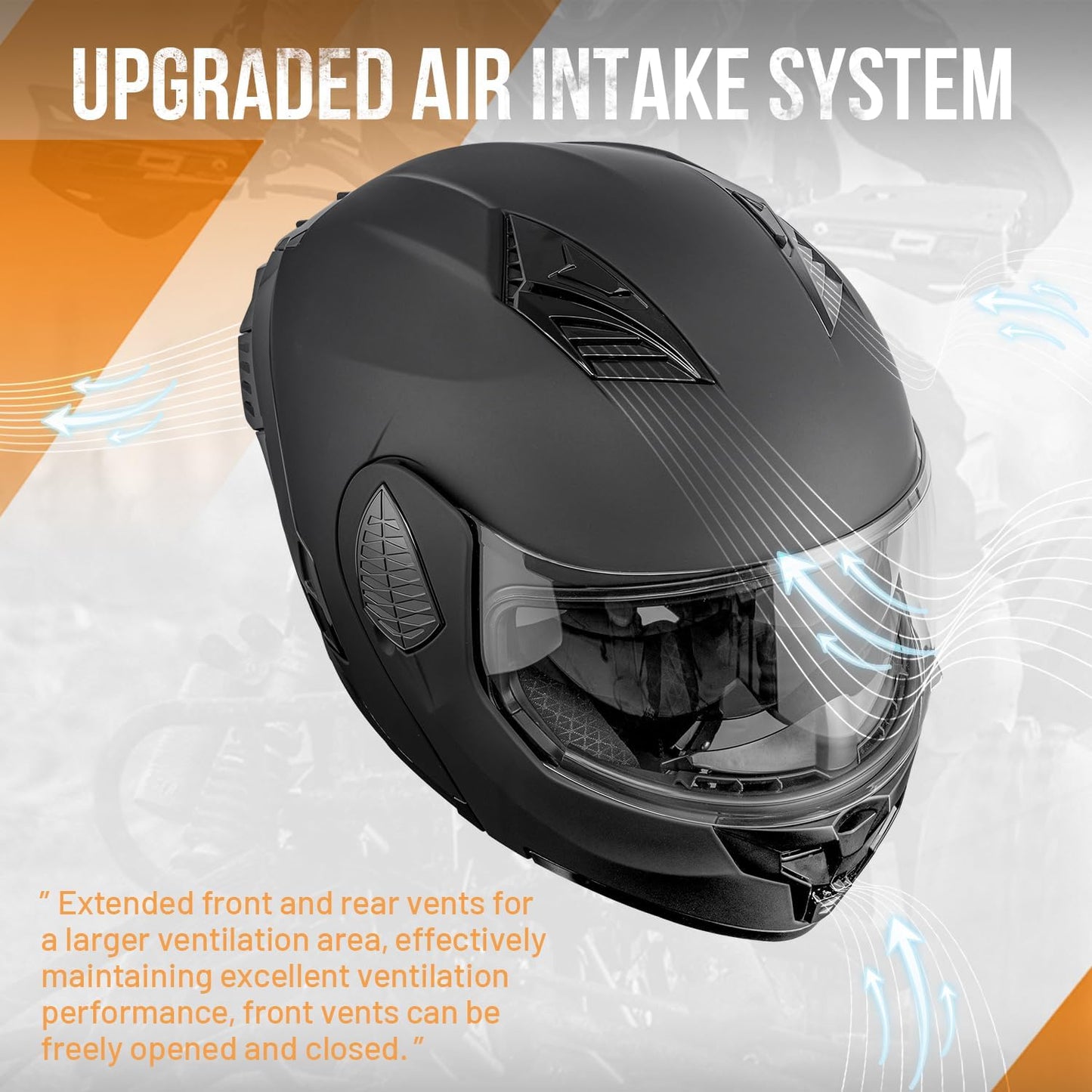Modular Motorcycle Helmets Full Face Flip up Street Bike Motorcycle Helmet for Unisex Adult Model-167
