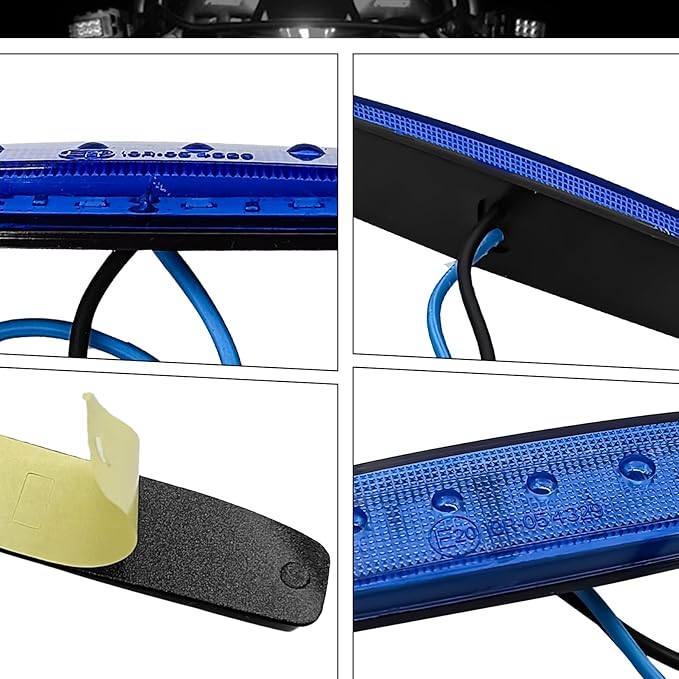 10Pcs LED Rock Lights Underglow Wheel Fender, Multi-Color Wheel Well Lights Waterproof Under Glow Kit for Car Truck SUV Golf Cart Wrangler ATV UTV Offroad - Fender Lighting (Blue)