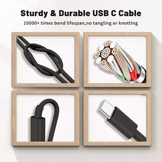 45W Dual Port Super Fast Charger with Long USB C to C Cable 10ft,Type C Wall Charger Block and Android Phone Charging Cord for Samsung Galaxy S26 Plus/S25 Ultra/S25+/S24+/S23+/S22+/S21/S20/Note 20/10+