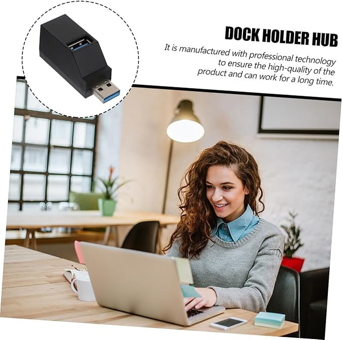 ARTIBETTER USB Hub Adapter Ports Portable USB Splitter for Laptop Design for Mouse Keyboard and Printer Compact and Expander