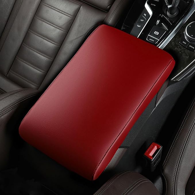 Car Armrest Covers for Mitsubishi Eclipse Cross 2018-2023 2024 2025 Premium Leather Center Console Armrest Cushion Pad Anti-Scratch Soft Support for Elbow Auto Interior Accessories