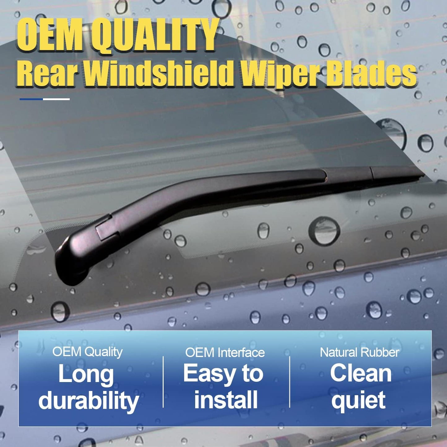 3 wipers Replacement for 2010-2021 2022 2023 Toyota 4Runner, Windshield Wiper Blades Original Equipment Replacement - 24"+20"+12" (Set of 3) U&J HOOK