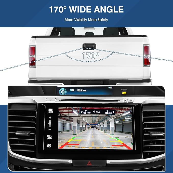 Tailgate Handle W/Reverse Backup Camera Fit for Ford F150 2004-2014,F250 F350 F450 F550 Super Duty 2008-2016,Explorer Sport Trac 2007-2010,Fit for Lincoln Mark LT 2006-2008 View Parking Camera