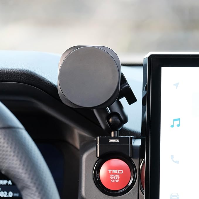 Offroam Non-Charging Phone Mount Made for MagSafe and Made for Toyota Tacoma 2024-2026 and Made for 4Runner 2025-2026, Aluminum, Dashboard Mounting, 360-Degree Adjustable, High Strength Magnets