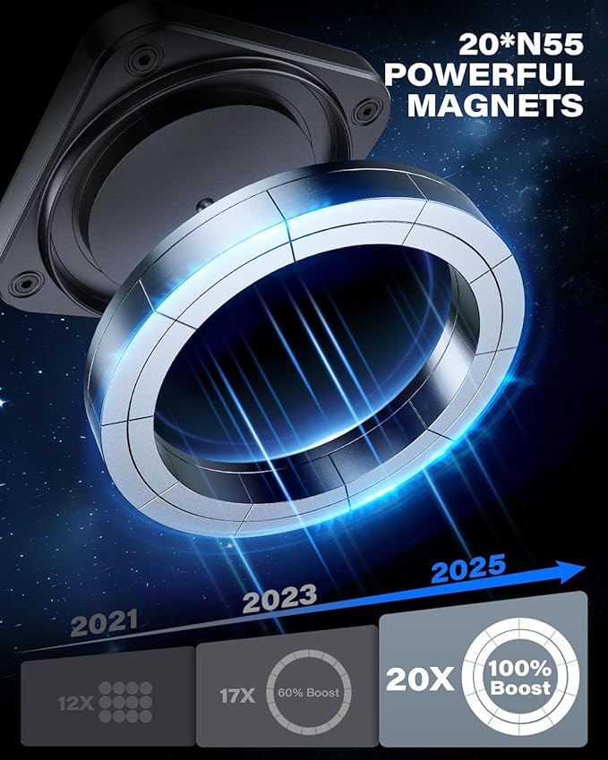 1Zero for Magsafe CD Phone Holder for Car [20 N55 Ultra Strong Magnets] Magnetic CD Player Phone Mount, Stable CD Slot Phone Mount for iPhone 17 16 15 14 13 12 Mini Pro Pro Max Plus & Magsafe Case