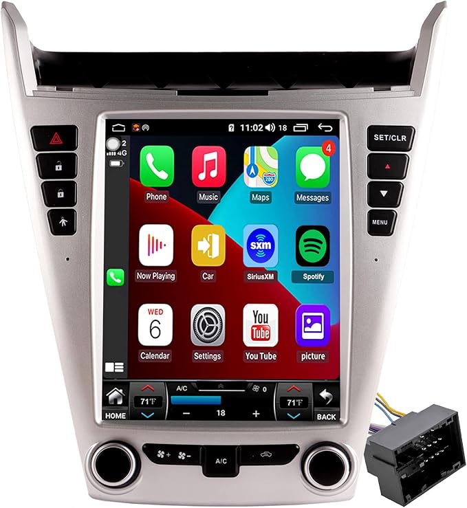 QLED 8-Core CPU Radio Upgrade for Chevy Chevrolet Equinox 1LT 2LT LTZ 2010 2011 2012 2013 2014 2015,IPS Touch Screen,CarPlay Android Auto Ready