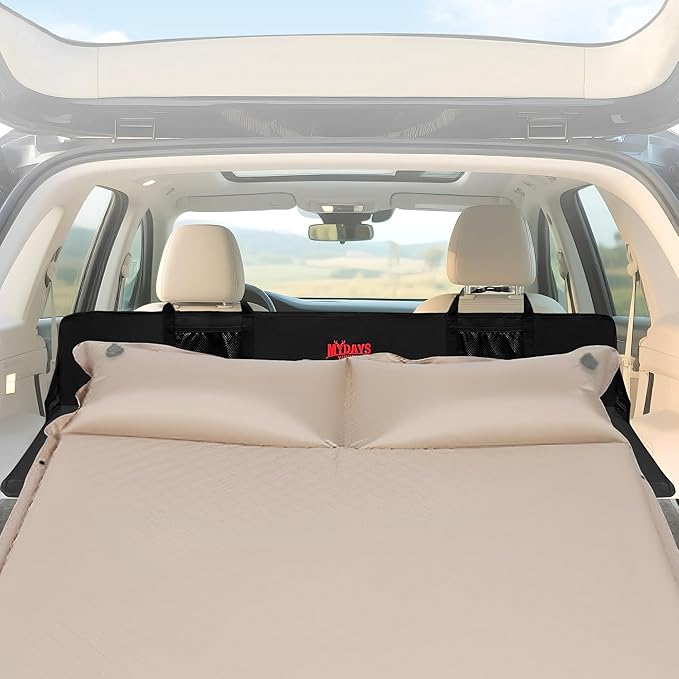 MYDAYS Car Rear Seat Mattress Extension Plate, Portable Air Mattresses Extenders for Sleeping, Increase Travel Trunk Bed Space for Car/SUV Camping