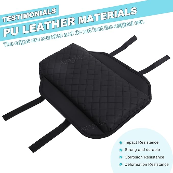 Aunginsy Leather Center Console Protector Cover Compatible with Toyota Crown Signia 2025/Crown 2023-2026, Car Center Console Armrest Seat Box Cover Cushion Lid Pad Waterproof Anti-Scratch Accessories