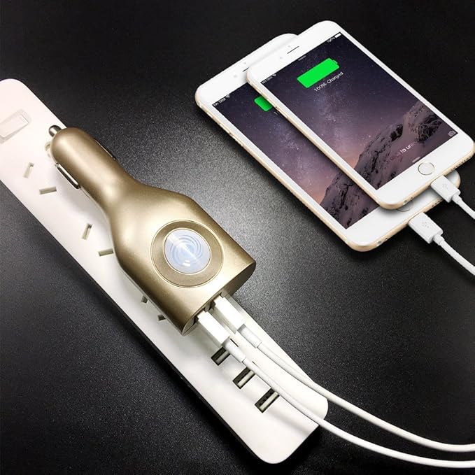 USB Car Charger,NDLBS 2-in-1 Portable Dual USB Car and Wall Charger with Foldable Plug Home for iPhone X XR XS MAX 7 8 Plus,iPad Pro Air Mini,Galaxy Note9 S9 S8 Plus,LG Google