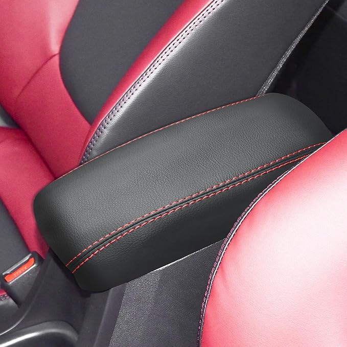 Compatible with Center Console Armrest Cover for Toyota Corolla 2020 2021 2022 2023 2024 Leather Arm Rest Storage Box Lids Cushion Protector Pad