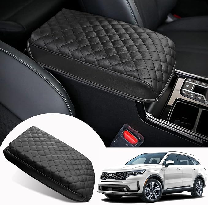 for Kia Sorento Center Console Cover 2026 2025 - Armrest Cushion for 2026 2025 2024-2021 Sorento Console Lid, Car Armrest Pad Cover Protector for Kia Sorento Interior Accessories