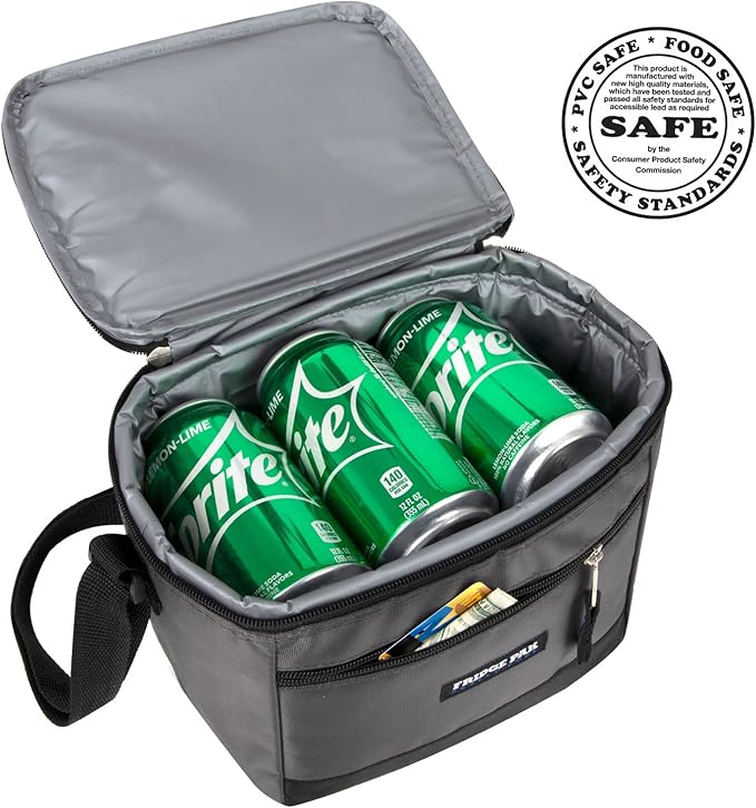 6 Can Cooler Bags Insulated Soft Cooler Lunch Bag for Men, Waterproof Leak Proof Cooler Bags Insulated