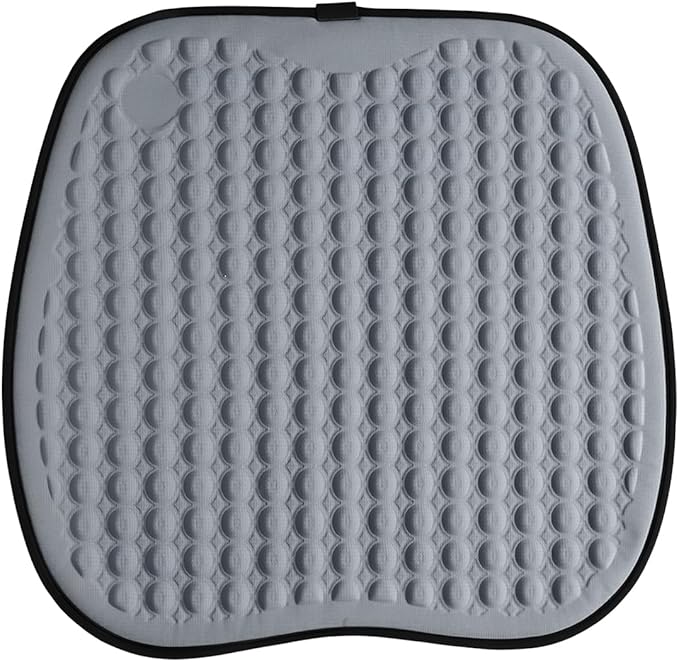 Cooling Gel Car Seat Cushion, Ice Silk Non-Slip Car Front Seat Cushion Pads, Thin Breathable Seats Protector Pad, Universal Auto Interior Seats Cooler Accessories for Long Driving (Grey)