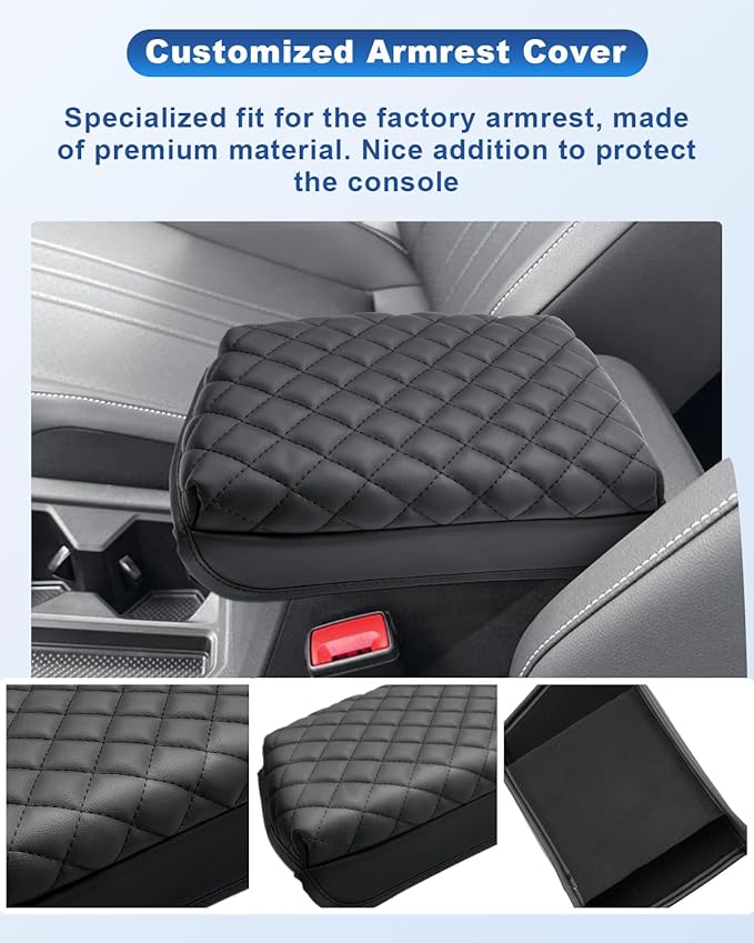 CDEFG for Volkswagen Atlas Cross Sport 2024 2025 2026 Center Console Cover for 2024 2025 2026 VW Atlas Accessories Armrest Cover Middle Console Pad Arm Rest Lid Cushion