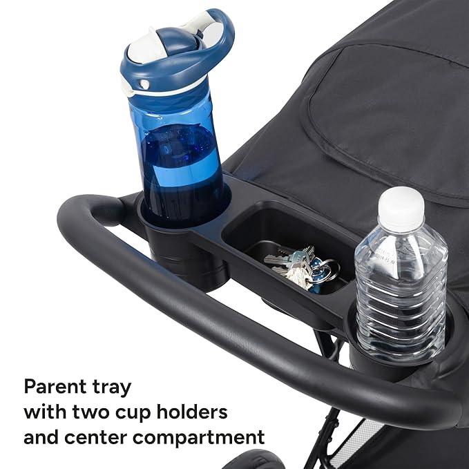Baby Trend Venture 3-Wheel Stroller Travel System, Dash Black