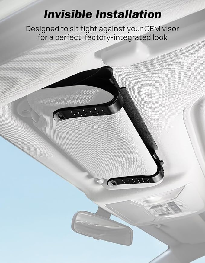 JOYTUTUS Sun Visor Extender for Cars, Sun Visor Extension Universal Sun Blocker UV400, Adjustable Visor Extension for Car Visor,Double-Clip,Anti Glare Stray Light