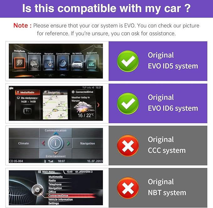 NINETOM 2026 Upgraded 12.3" Ultra-Narrow Touchscreen Wireless CarPlay Android Auto Receiver Compatible with BMW 3/4 Series F30/F31/F32/F33/F34/F36 (2017–2019), for EVO System