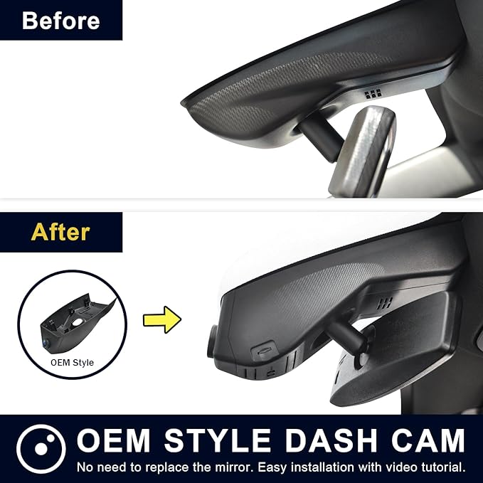 Mangoal Front 4K & Rear 1080P Dash Cam for GMC Sierra 1500 2019-2021, 1500 Limited 2022, 2500/3500 HD 2020-2023(Model A), Model A & Model B have Same Model Years but Vehicle Sensor Cover Are Different