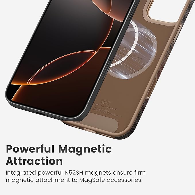 pitaka for iPhone 16 Pro Max Case Compatible with MagSafe, Shockproof Case iPhone 16 Pro Max, 1500D Aramid Fiber and TPU Combined [Military Grade Protective Case-Sunset] | Shockproof Case, 1500D Aramid Fiber, TPU Combined