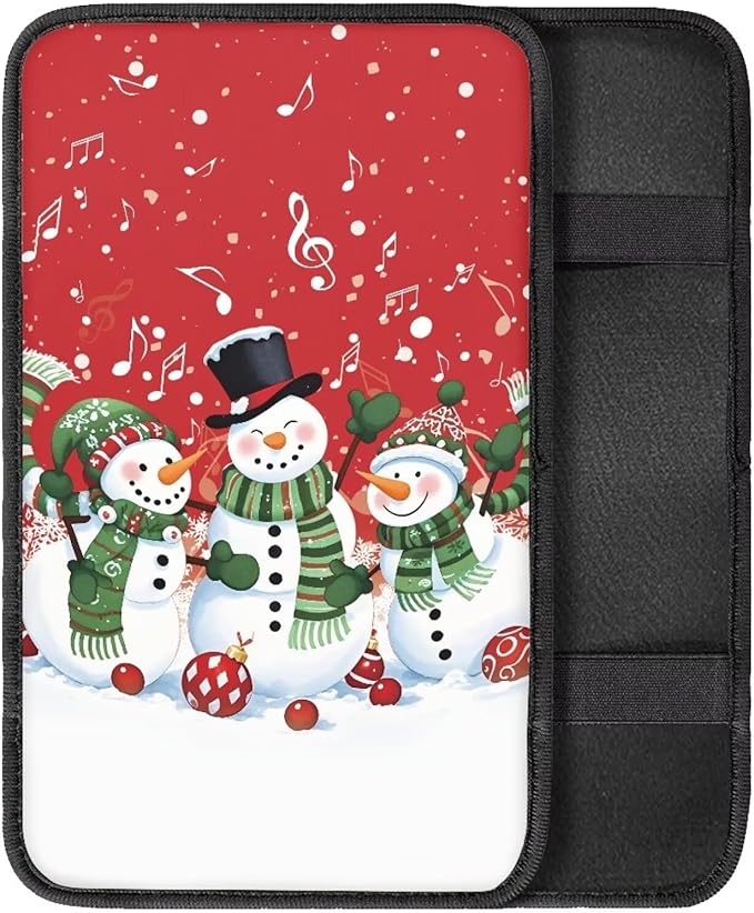 Music Snowman Arm Rest Cushion Pads for Vehicle Arm Rest Cushion Pads Anti-dust Dog & Cat Paws Protector Universal Fit for SUV/Truck/Vehicle