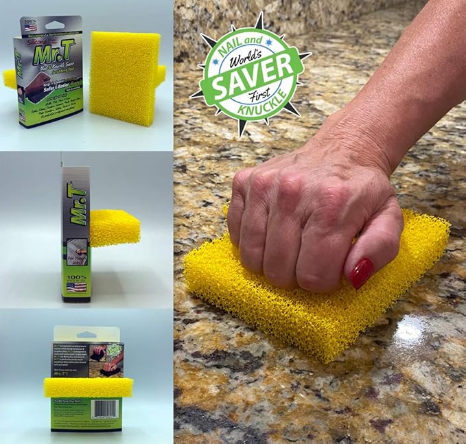 Pet Wedge® Hair Remover 4 Pack- Plus Four MRT® Pet Dish Scrubbers (Bonus Pack)
