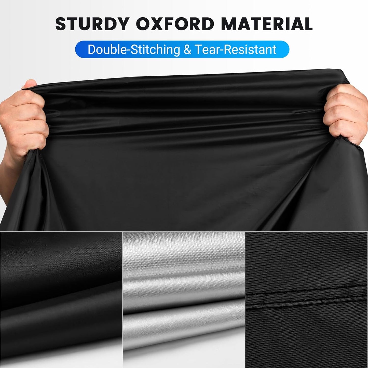 Favoto Motorcycle Cover Waterproof Outdoor - All Season Sun Protection with Lock-Holes Rain Snow Windproof Dustproof Universal Fit Motorbikes Vehicle Moped Cover, 96.5" x 41" x 50"