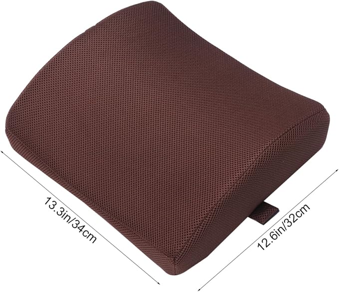 Alipis Lumbar Support Pillow for Men Office Chair Pillow Car Seat Cushion Slow Rebound Waist Protection