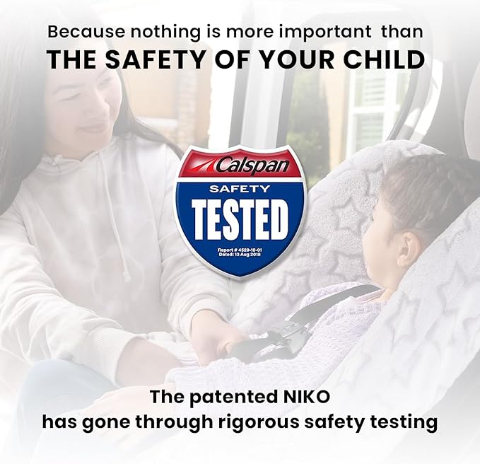 Niko Easy-Wash Children's Car Seat Cover & Liner - Gray Cotton Blend Terry - Fits Most Toddler Car Seats - Universal Fit - Waterproof SEAT Bottom - Machine Wash and Dry