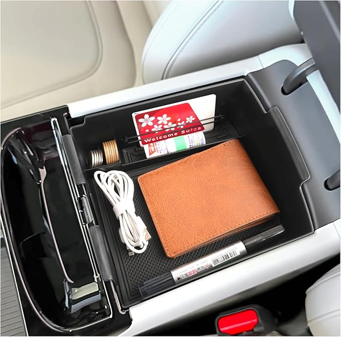 SXCY for 2025 2026 Hyundai Tucson Center Console Organizer for 2025 2026 Hyundai Tucson Accessories (Limited) Console Tray for 2025 2026 Tucson Limited Armrest Storage Console Organizer (Black)