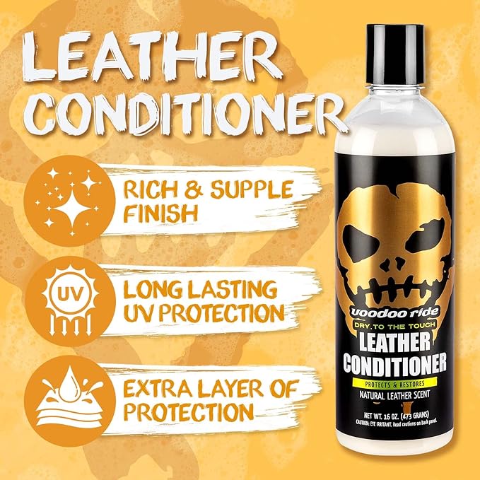 Voodoo Ride ® VR-1010 Leather Conditioner White Light Leather Scent 16oz