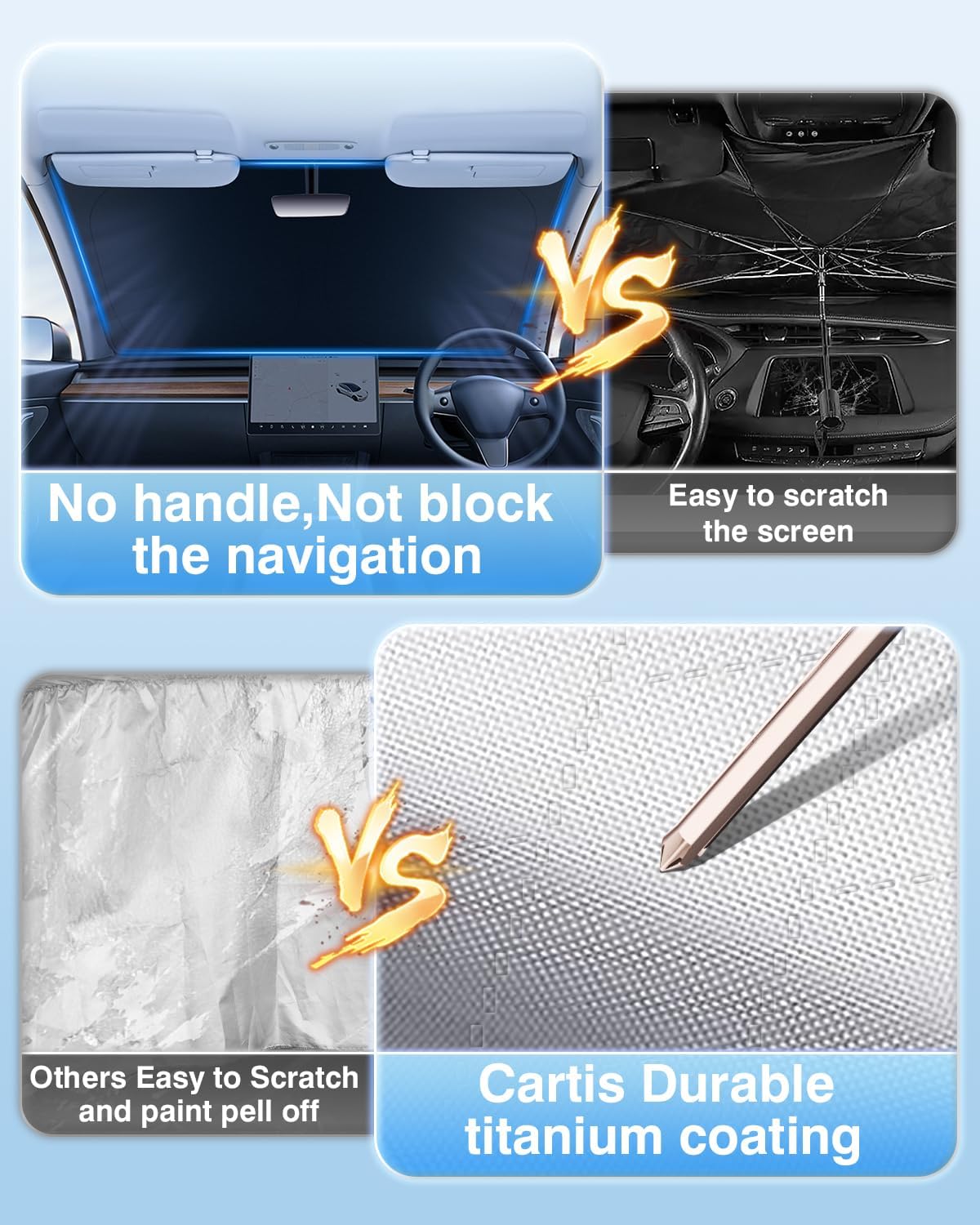 Thickened Windshield Sun Shade for Lexus RX 2023 2024 2025, Foldable Front Window Sunshade, Accessories for RX350/RX350h/RX450h/RX500h Sun Shade