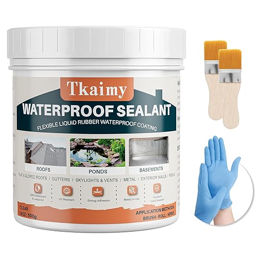 Transparent Invisible Waterproof Coating Agent, 17oz Liquid Waterproof Sealant Indoor & Outdoor Clear Water Sealant, Water-Based