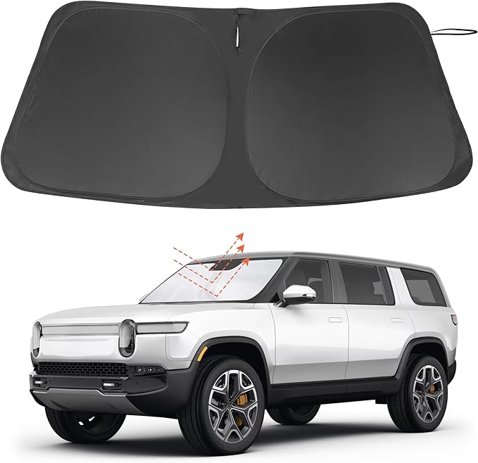 Windshield Sun Shade Custom Fit for 2023 2024 2025 2026 Chevrolet/Chevy Colorado Pickup Truck Prime Accessories Foldable Sunshade Sun Blocker Protect Car from Sun Rays & Heat Damage Keep Car Cooler