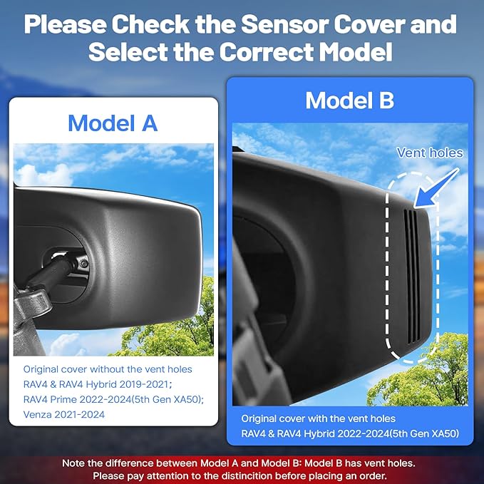 Front 4K & Rear 1080P Dash Cam for Toyota RAV4 2022 2023 2024 2025 2026 LE Limited SE Adventure XLE Premium XSE (Model B) with Vent Hole, OEM Look, WiFi&APP, G-Sensor, Loop Recording, 128GB Card