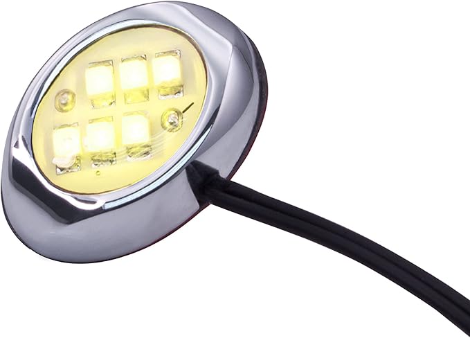 Oznium LED Modules (Round Chrome, Warm White LED)