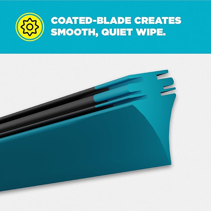 Invisible Glass CSB17 Ceramic Silicone 17" Premium All-Season Windshield Wiper Blade – Automotive Replacement Beam Blade with HydroGuard Water Repellent Coating for Quiet, Streak-Free Performance