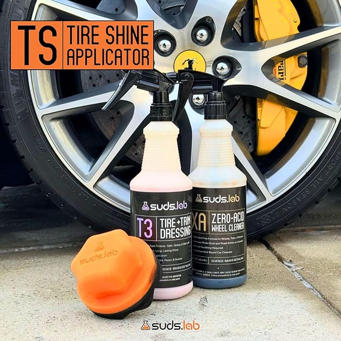 Suds Lab TS Tire Shine Applicator - Reusable Foam Applicator for Tire Treatments - Use with Tire Gel, Tire Shine, Tire Wet, Tire Balm, and More!