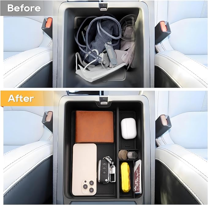LFOTPP Center Console Organizer Compatible with 2023-2026 Honda Pilot/2024 2025 Ridgeline/2024-2026 Passport ABS Material Armrest Console Organizer 2026 Honda Trailsport Accessories