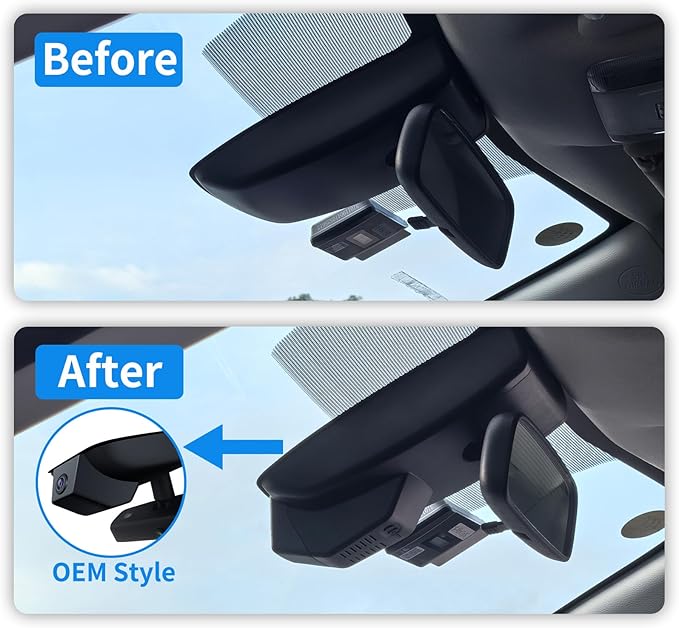 4K &1080P Dash Cam for 2024 2025 2026 Toyota Grand Highlander XLE Limited Platinum (AS10),OEM-Style, UHD 2160P Video,Built-in WiFi & APP,Loop-Recording,G-Sensor,Plug & Play,128GB Card