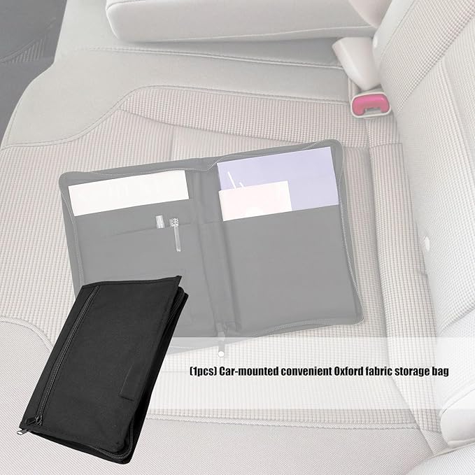 Long-lasting Oxfords Vehicle Organiser With Multiple Pockets For Auto Documents Cards & Office Accessories Storage Car Glove Box Organiser