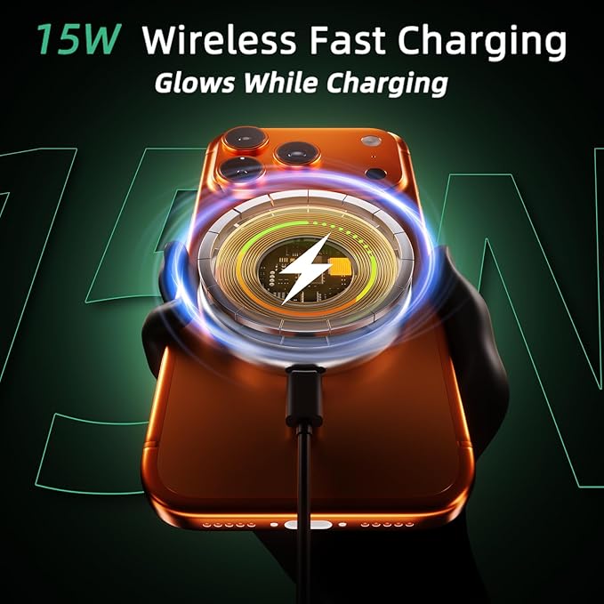 Wireless Car Charger for Chevy Suburban (2021-2023 2024, 10.2 Inch) / Tahoe/GMC Yukon/Yukon XL, iPhone Magnetic Car Mount, 15W Magsafe Phone Holder for Samsung & Google, 2022 Car Accessories